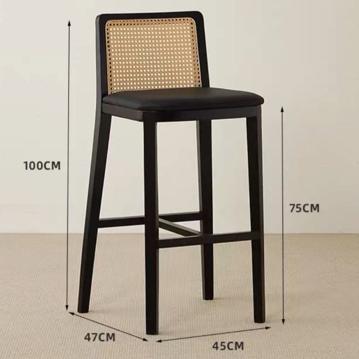 CAPRI Modern Rattan Bar Stool