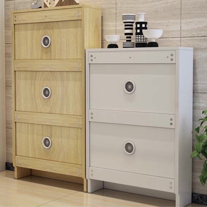 CLYNE Ultra Slim Mirror Shoe Cabinet