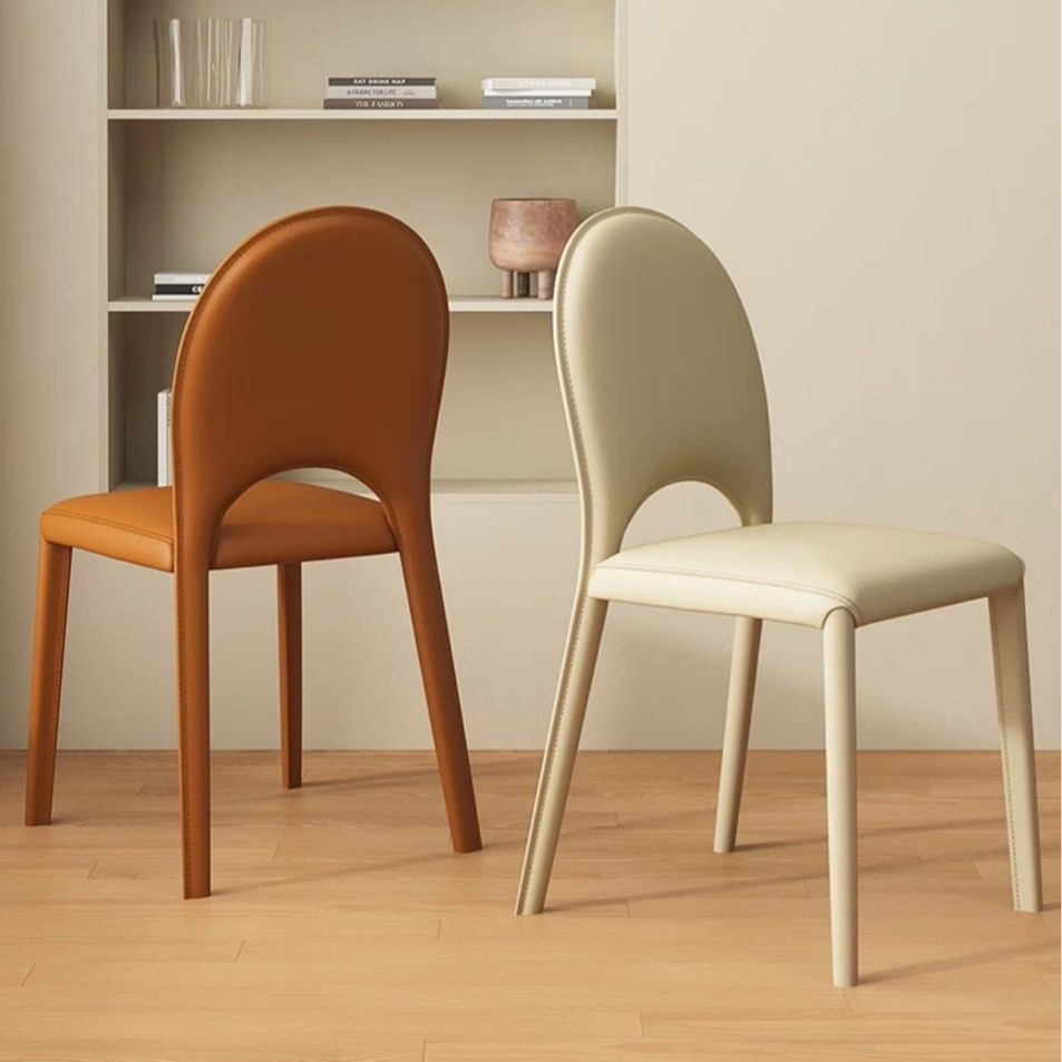 JESSE Modern Leather Dining Chair - Radical Homes Singapore