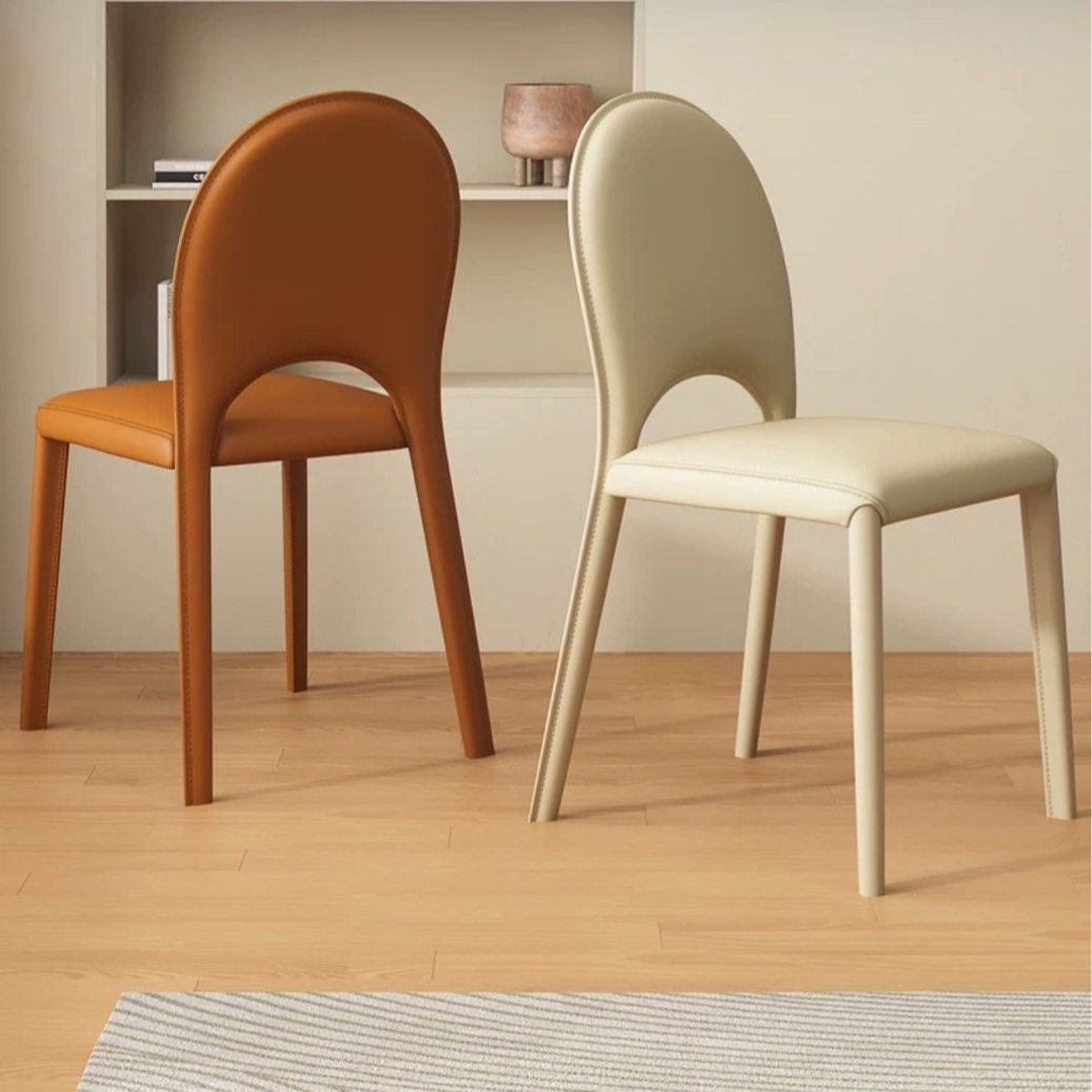 JESSE Modern Leather Dining Chair - Radical Homes Singapore