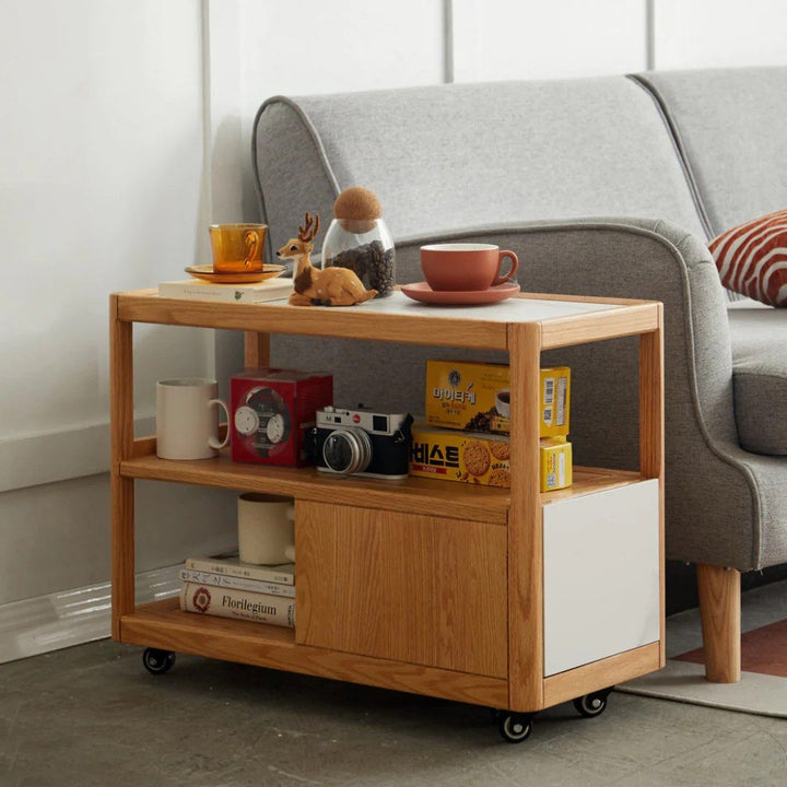 CONAN End Table with Wheels