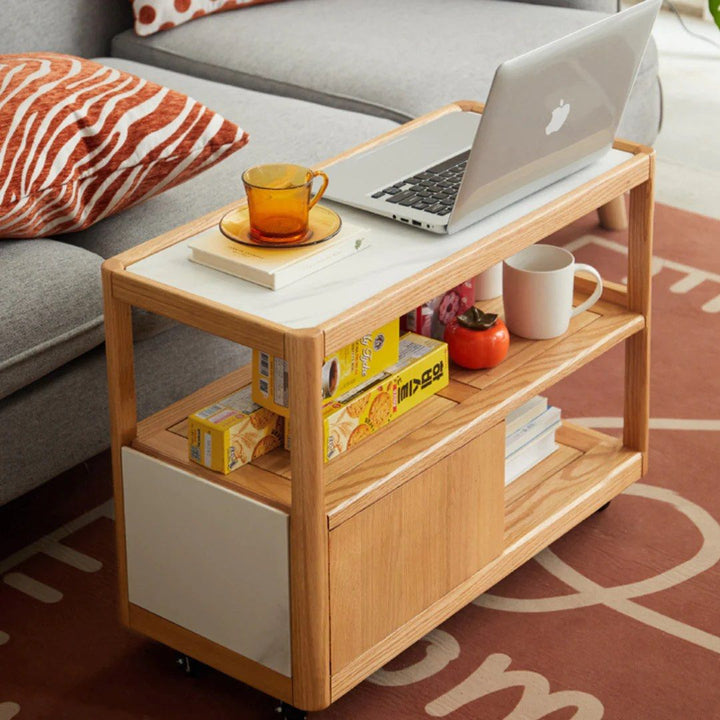 CONAN End Table with Wheels