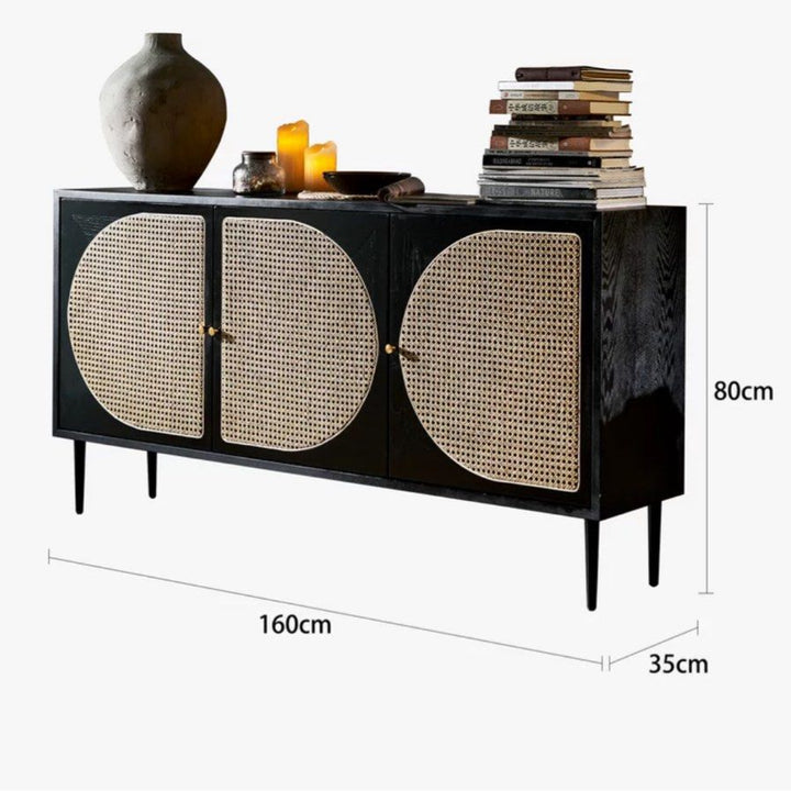 AUZO Modern Solid Wood Sideboard