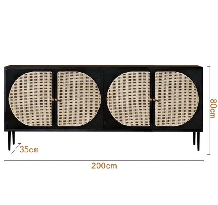 AUZO Modern Solid Wood Sideboard