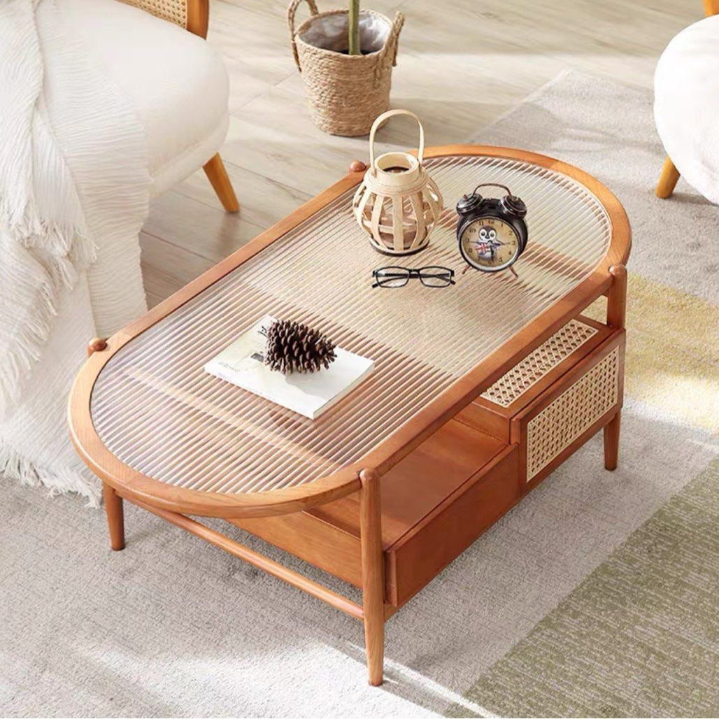 ZHANG Modern Solid Wood Coffee Table