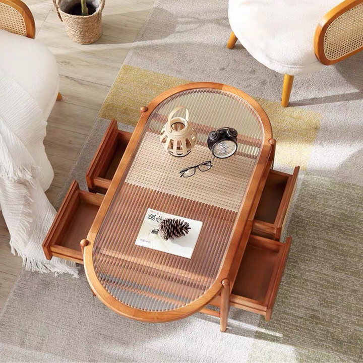 ZHANG Modern Solid Wood Coffee Table