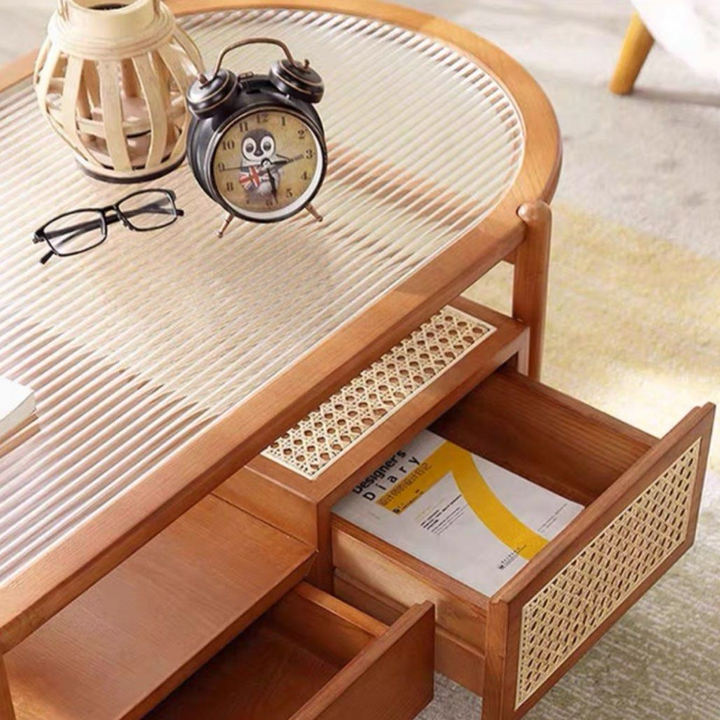 ZHANG Modern Solid Wood Coffee Table