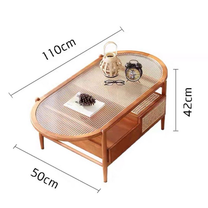 ZHANG Modern Solid Wood Coffee Table