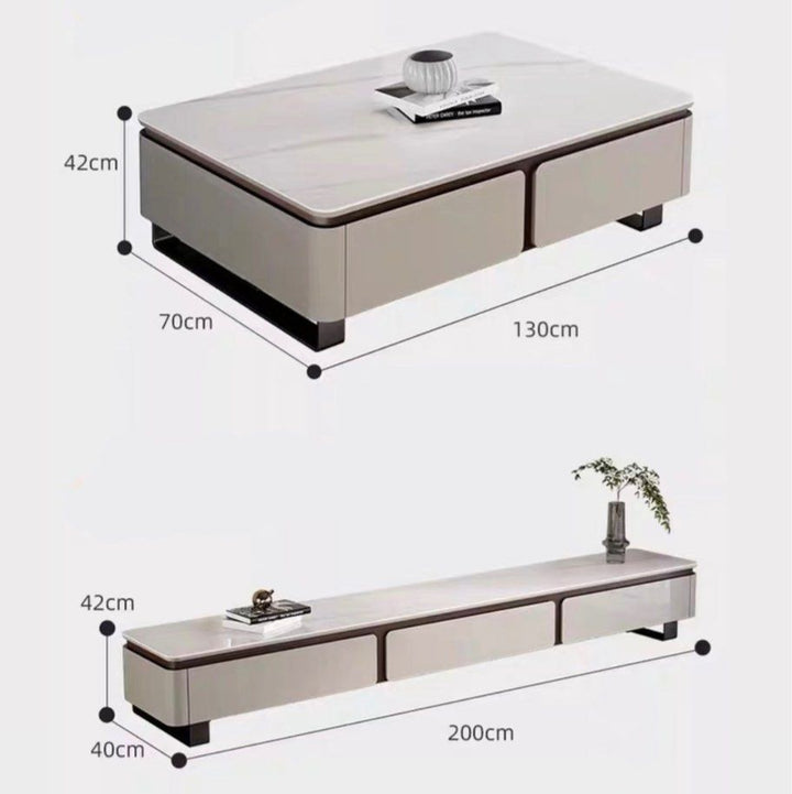 PHOBOS Modern Sintered Stone TV Console