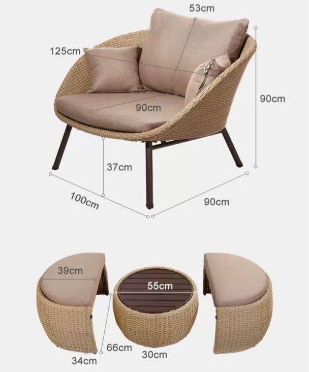 JEREZ Modern Outdoor Lounge Chair