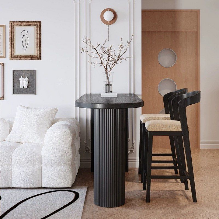 GINZA Modern Solid Wood Bar Table & Stools