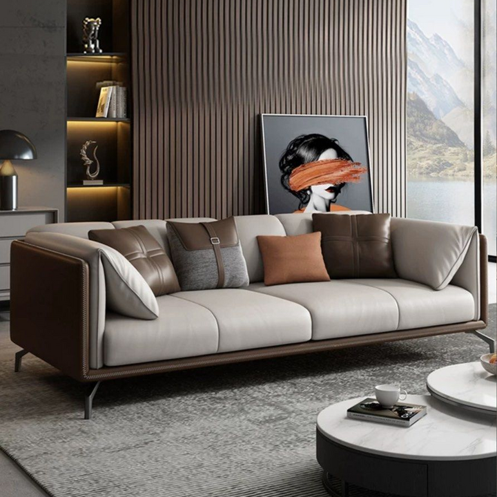 TAVELLO Modern Genuine Leather Sofa