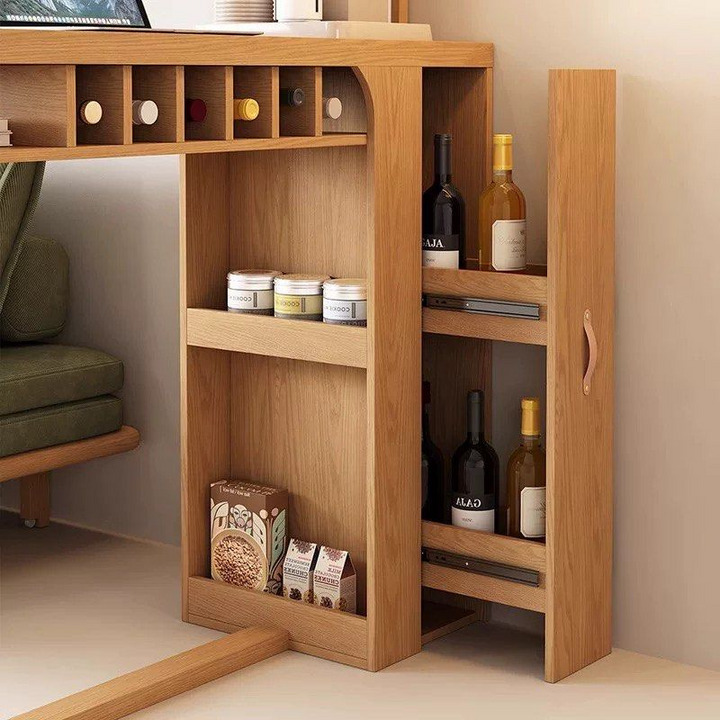 RYO Japandi Solid Wood Bar Table