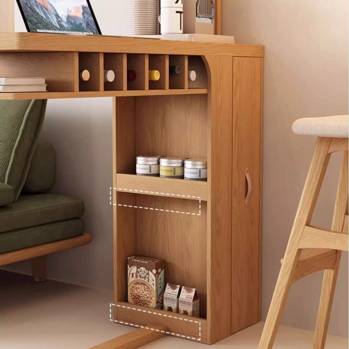 RYO Japandi Solid Wood Bar Table