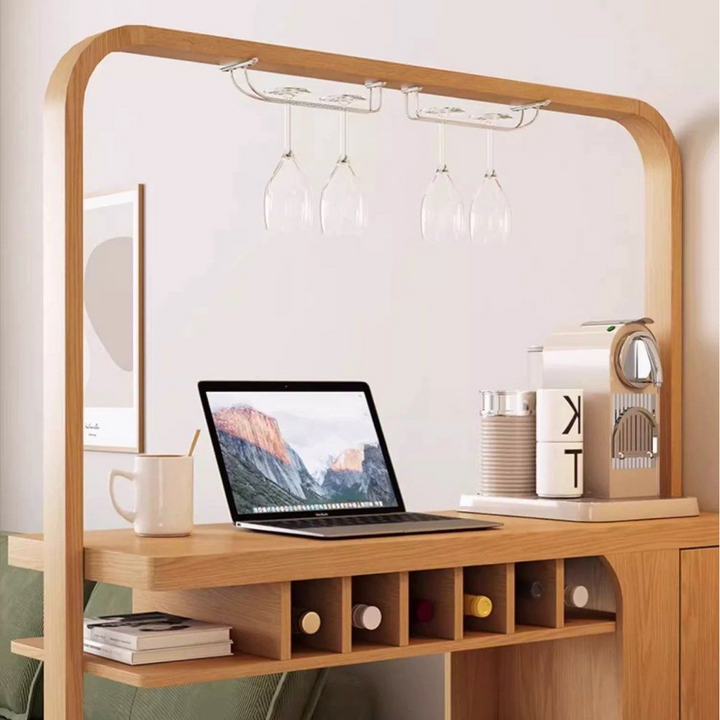 RYO Japandi Solid Wood Bar Table