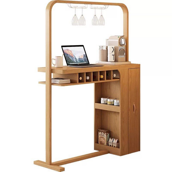 RYO Japandi Solid Wood Bar Table