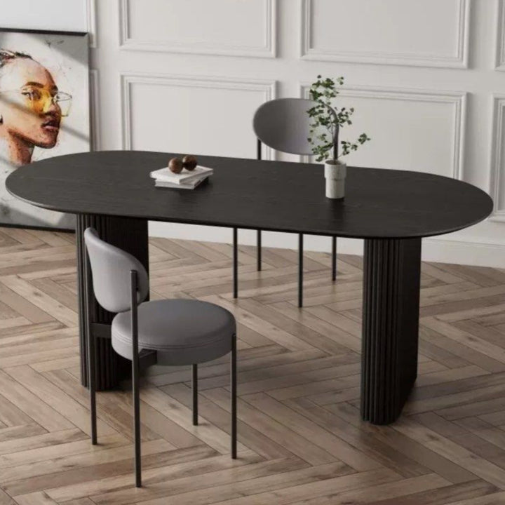 FILIPA Japandi Solid Wood Dining Table