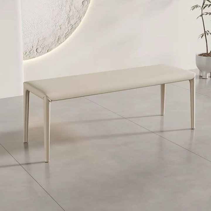 NELL Modern Leather Dining Bench