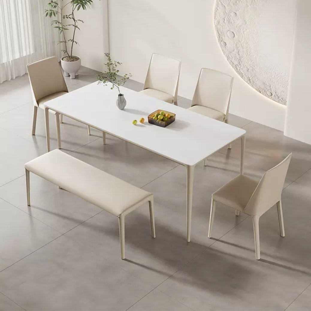 NELL Modern Leather Dining Bench