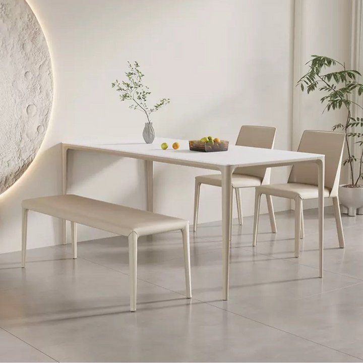 NELL Modern Leather Dining Bench