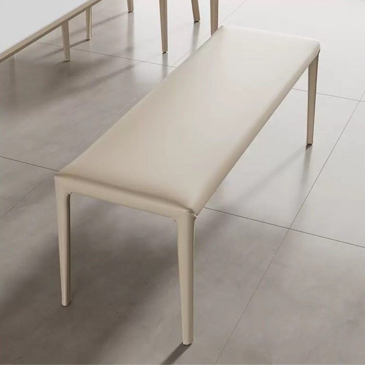 NELL Modern Leather Dining Bench
