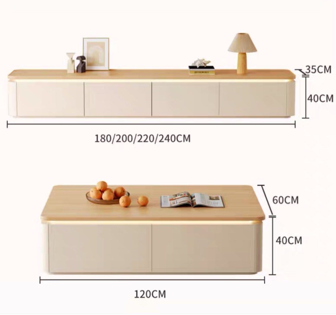 KOKO Japandi LED TV Console