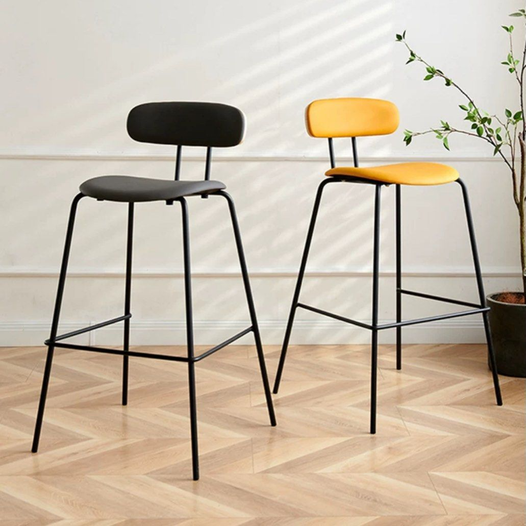LEILANI Modern Leather Bar Stool