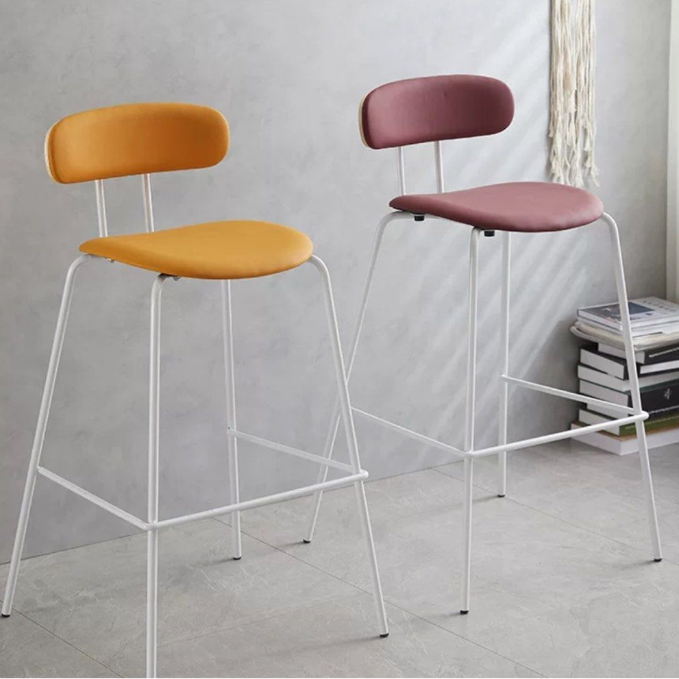 LEILANI Modern Leather Bar Stool