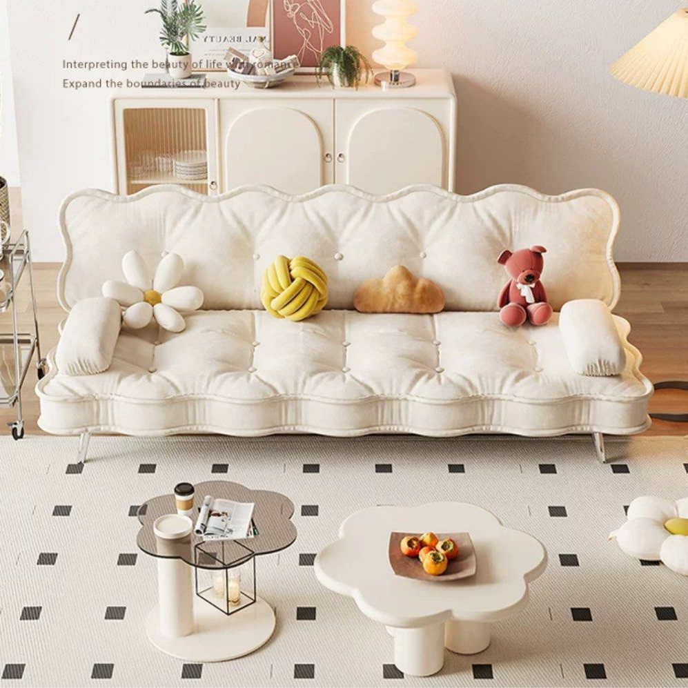 OLVENA Modern Leather Sofa Bed
