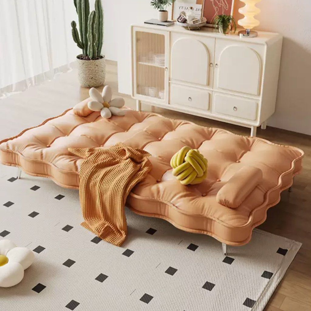 OLVENA Modern Leather Sofa Bed