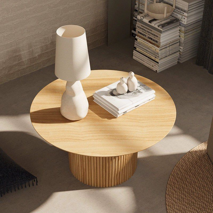 VITOR Solid Wood Round Coffee Table