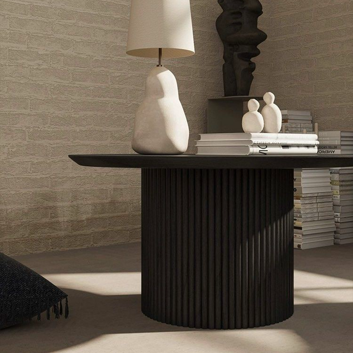 VITOR Solid Wood Round Coffee Table