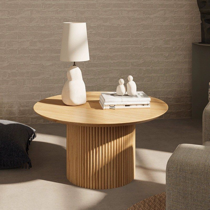 VITOR Solid Wood Round Coffee Table