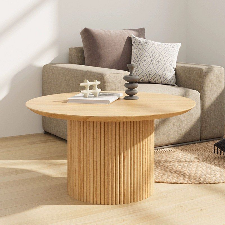 VITOR Solid Wood Round Coffee Table
