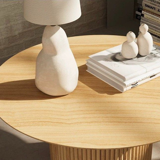 VITOR Solid Wood Round Coffee Table
