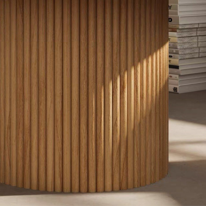 VITOR Solid Wood Round Coffee Table