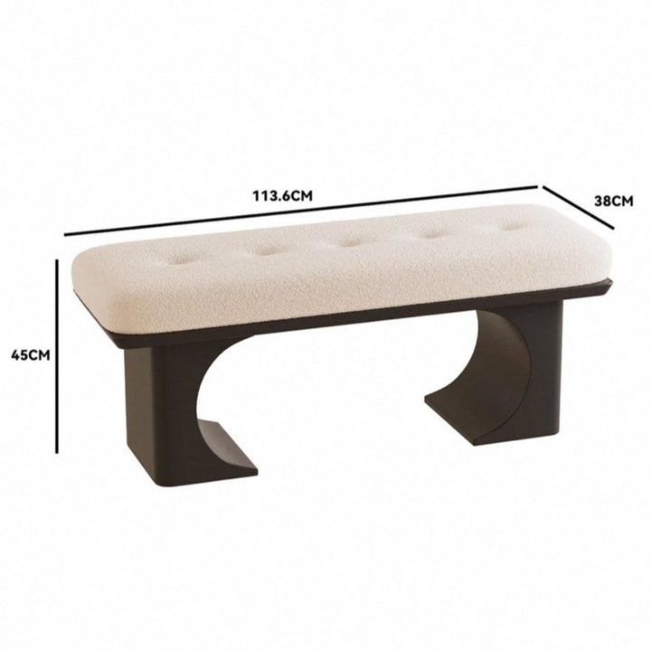 CRIOEN Modern Boucle Bench