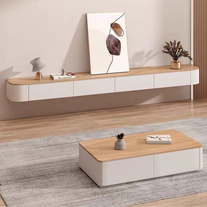 ITSUKI Modern Japandi Floating TV Console