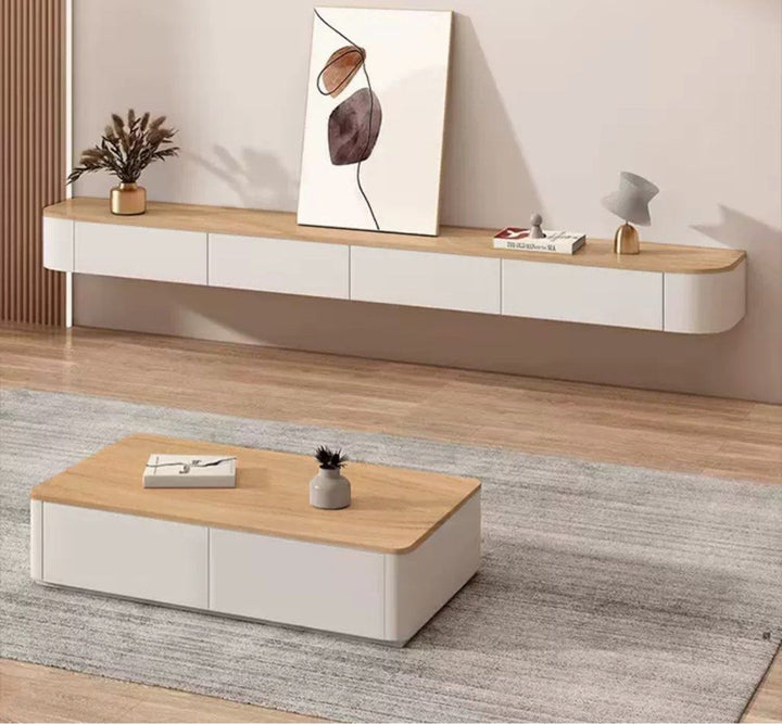 ITSUKI Modern Japandi Floating TV Console