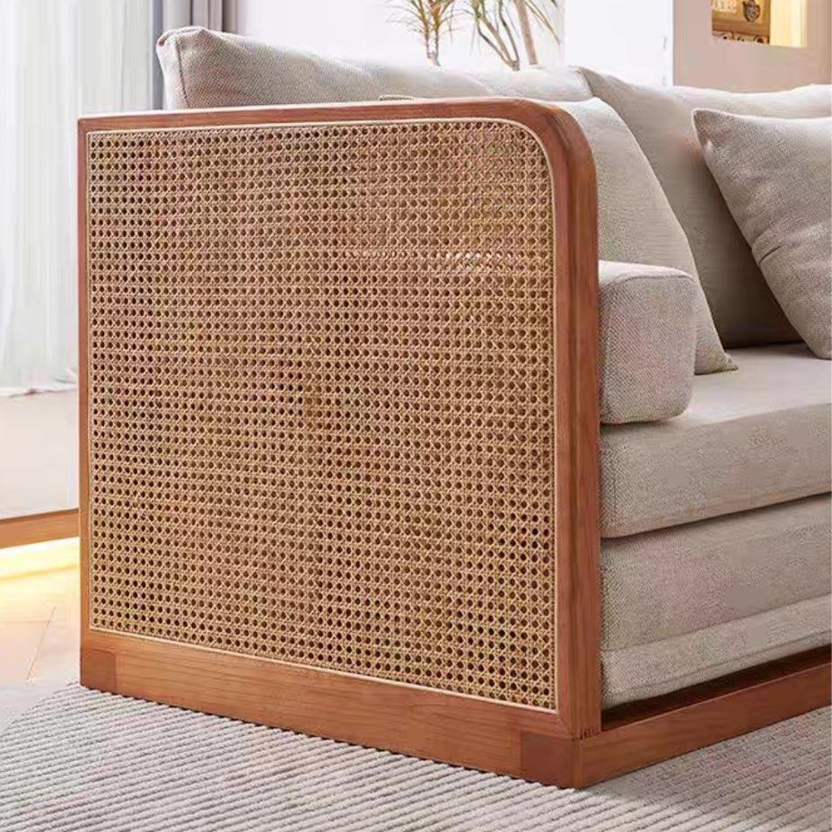 NIRAYA Japandi Rattan Sofa Bed
