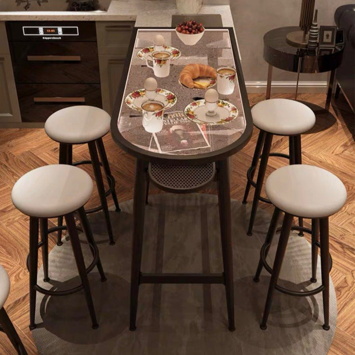 MILLIE Modern Bar Table & Stools With Lights