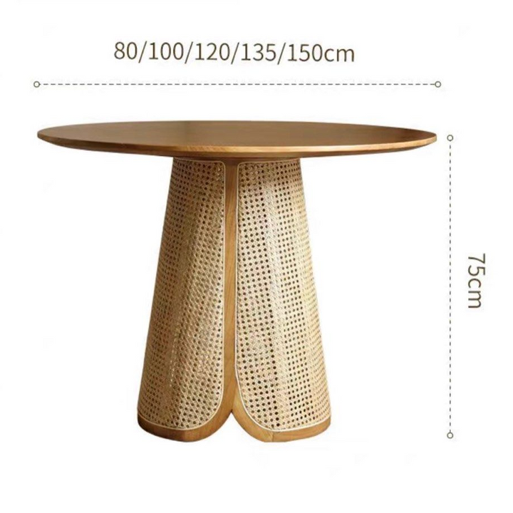 ALPHONSE Rattan Dining Table