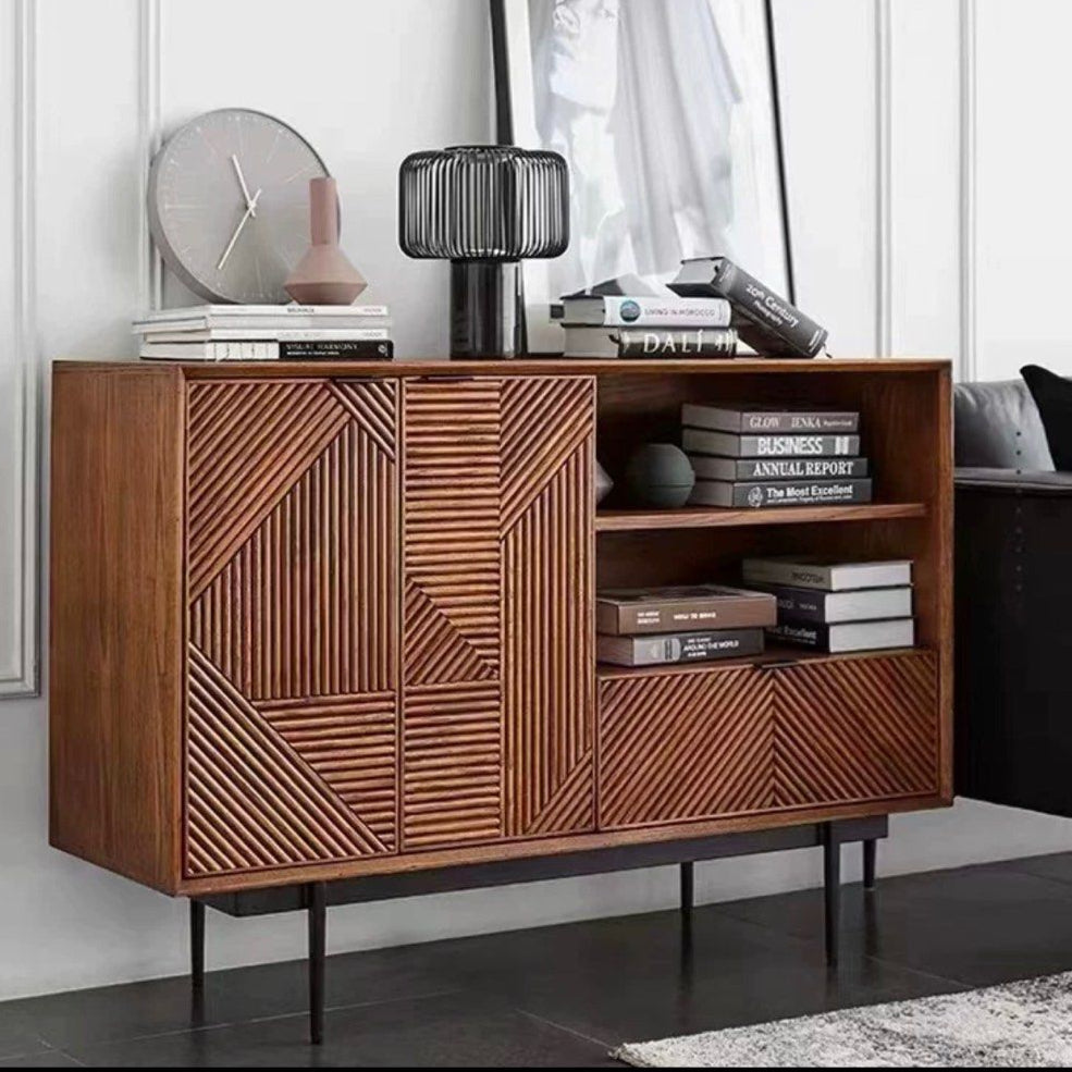 VERMON Modern Solid Wood Sideboard