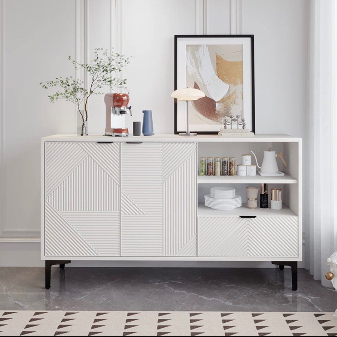VERMON Modern Solid Wood Sideboard
