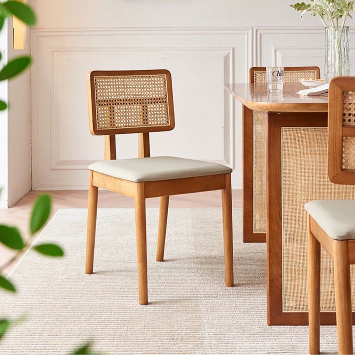 DECIA Japandi Rattan Dining Chair