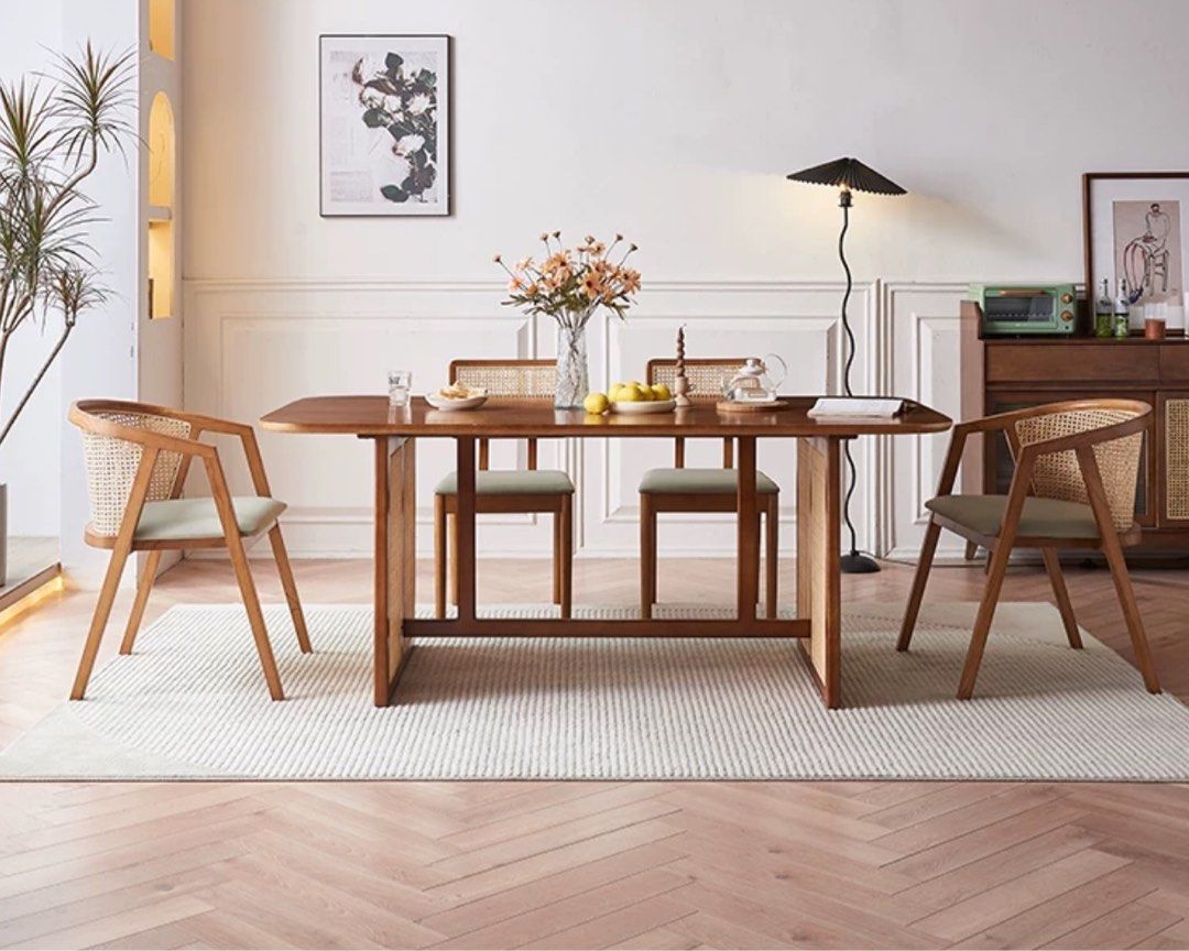 DECIA Japandi Rattan Dining Chair