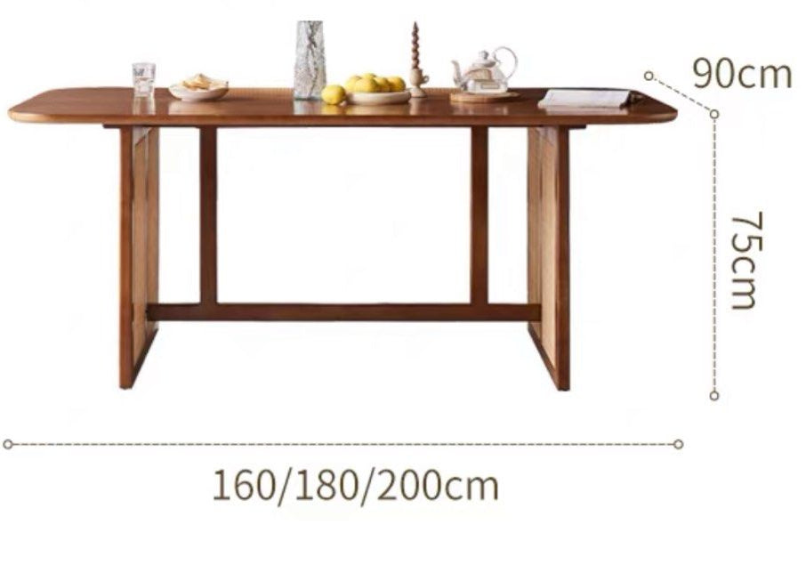 DECIA Japandi Rattan Dining Chair