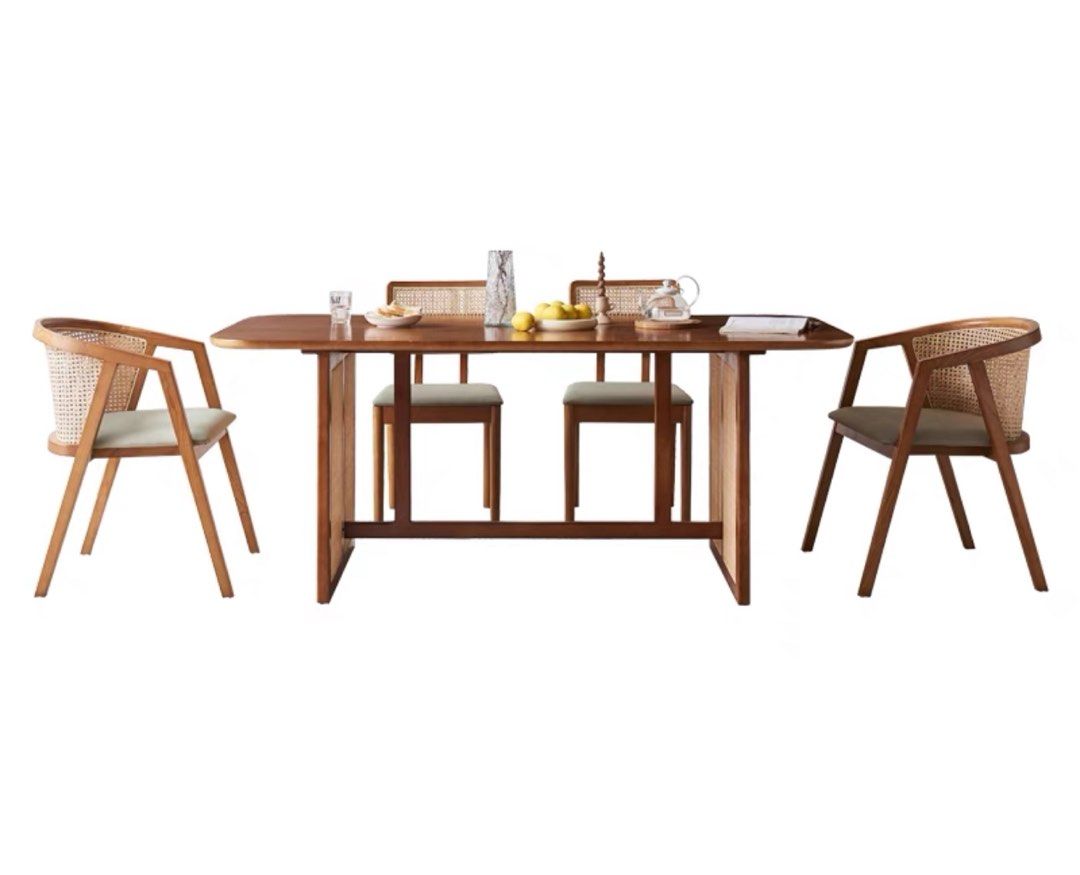 DECIA Japandi Rattan Dining Chair