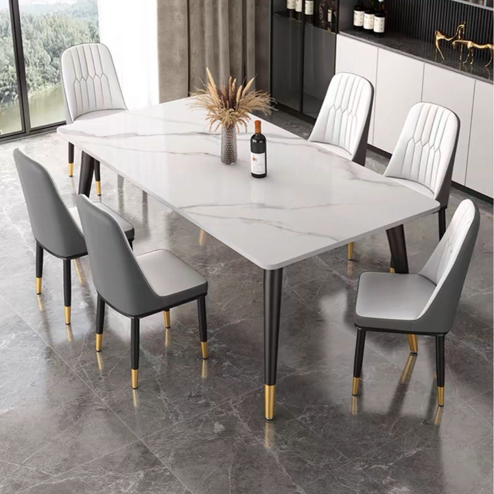 THESSALY Modern Sintered Stone Dining Table Set