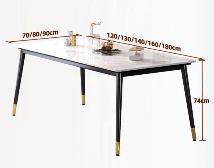 THESSALY Modern Sintered Stone Dining Table Set